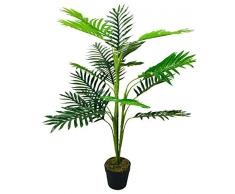Geko Künstliche Palme, 107 cm, Grün, groß, Einheitsgröße