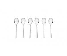 Gerlach G01-0003P-LZHB-06PU-S1S1-01 Teelöffel Glänzend Flames, Edelstahl, Silber, 20 x 15 x 2.5 cm, 6-Einheiten