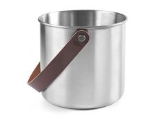 Lacor 65618 65618-Moon Flaschenkühler, Edelstahl, 18 cm, Edelstahl 18/10