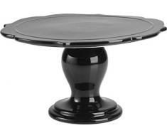 RBV Birkmann 443747 Tortenplatte Avantgarde, Keramik, Ø 25,5 cm, Schwarz shiny