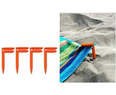 DINY Home & Style Strandhandtuchverschluss Clips Picknickdecke Clips Anker Zelt Camping Yoga Matte rot