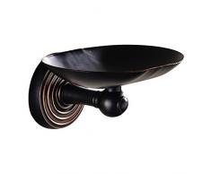 Leidener Wand montiert Messing schwarz Seifenhalter Seifenkorb Seifenschale Seifenablage Badezimmer Organizer, antik Öl eingerieben Bronze