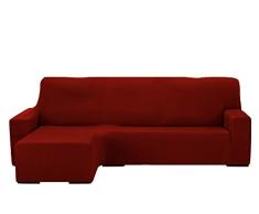 Martina Home Sofaüberwurf Chaiselongue, elastisch, Nairobi, Rot, Kurze Arme von 240 bis 280 cm