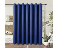 WONTEX Wondertex Raumteiler Verdunkelungsvorhänge für Schlafzimmer und Wohnzimmer, 1 Paneel 8.3ft Wide x 7ft Tall königsblau