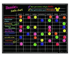 Magnetische Kühlschrank Kalender Dry Erase schwarz Kreidetafel Board, 12 X 16 (Chore / Responsibility Chart)