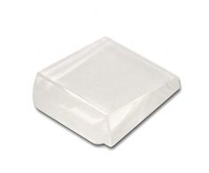 HSI Türstopper Kunststoff Transparent, Kautschuk, Klar, 4.5 x 3.6 x 1.6 cm