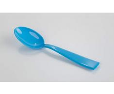 Kimmel Mokkalöffel Kinderlöffel Espressolöffel klein 6 Stück, Kunststoff, Hellblau