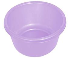 YBM HOME 1148 Waschbecken, rund, Kunststoff, Plastik, violett, 9.5 Wide and widens up to 11.25 Depth 5