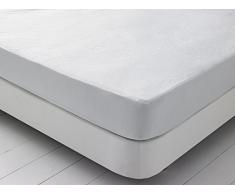 Mila Pink Basic Matratzenschutz, Frottee Zusammensetzung: 80% Baumwolle 20% Polyester 100 Base: laminiert 100% Polyurethan 25 gr/m2, weiß, Bett 135 cm