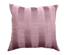gyrohome Rüschen Streifen Strukturierte dekorativer Überwurf-Kissen Kissen für Schlafcouch Sofa, verkauft in Paar 18x18Inchx2 violett