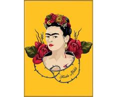 Ata Boy Frida Kahlo Dornen und Rosen 6,3 x 8,9 cm Magnet für Kühlschrank und Schließfächer Sortiment 1 2.5 x 3.5 Roses and Thorns