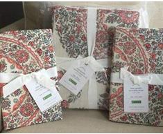 Pottery Barn REMY Wendebettwäsche, Paisleymuster, King-Size-Bett/Cali King + 2 Euro Shams