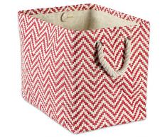 DII, Papierkorb aus geflochtenem Papier Rechteck Medium Rectangle Rust