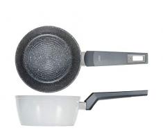 H&H Alessandro Borghese Gourmet Stielkasserolle, antihaftbeschichtet, 16 cm, Induktion, Aluminium 733772