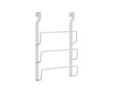 Premier Housewares SORELLO Aufhängen Pfanne Deckel Rack, Eisen, Weiß, 7 x 24 x 36 cm