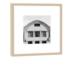 COGNOSCO - Fotografie im Holzrahmen: Kleiner Van der Velde BAU Weimar - Fotodruck - Format 27 x 27 cm - Rahmenfarbe beige - Hochwertiges Wandbild, Geschenkidee oder Souvenir aus Weimar