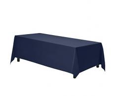 Gee Di Moda Rechteck Tischdecke – 177,8 x 304,8 cm – Rechteckige Tischdecke in Waschbar Polyester – Ideal für Buffet Tisch, Partys, Urlaub Abendessen, Hochzeit und Mehr 70 x 120 Navy Blue Tablecloth