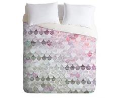 Society6 Monika Strigel Sommer Meerjungfrau Wildblumen Twin Bettbezug und Kissenbezug-Set, 177,3 x 228,6 cm, Kissenbezug: 76,2 x 50,8 cm, Mehrfarbig