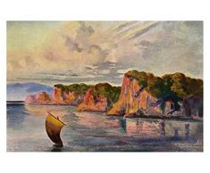 Global Gallery Art on a Budget Ernst Haeckel Dierote Lampen Vom Ceylon ratu Pana Laterit-Felsen Bei Belligemma, ungerahmt, 50,8 x 76,2 cm