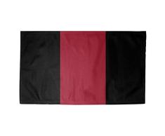 ArtVerse NFS Atlanta Fußball Stripes Dobby Teppich, 152 x 91 cm, Schwarz/Rot