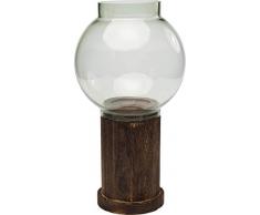 Kare Design Windlicht Podium Grün 24cm (H/B/T) 24 23,5 23,5