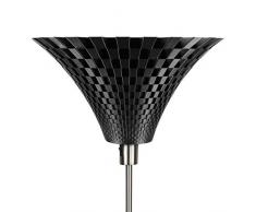 Tagwerk Flechtwerk Standleuchte Trichter 30 Graphit, Biokunststoff, Schwarz, 160