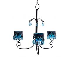 CTG Kerzenleuchter, Metall, 71,1 cm, Türkis