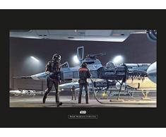 Komar Wandbild Star Wars Classic RMQ Yavin Y-Wing | Kinderzimmer, Jugendzimmer, Dekoration, Kunstdruck | ohne Rahmen | WB167-70x50 | Größe: 70 x 50 cm (Breite x Höhe)