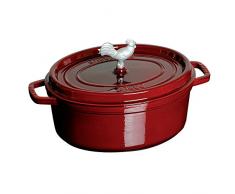Staub Coq Au Vin Cocotte 5.75 qt grenadine
