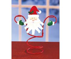 The Lakeside Collection Weinflaschenhalter mit Weihnachtsmann-Motiv