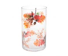 Pavillon Gift Company Teelichthalter Harvest Leaves, Orange