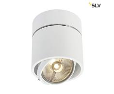 SLV LED Deckenlampe KARDAMOD für eine effektvolle Innenbeleuchtung | Dreh- und schwenkbare LED Deckenleuchte, Decken-Strahler, Spot Innenleuchte | Einflammig, Rund, Weiß, GU10, max 75W, E -A++