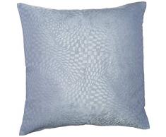 Deconovo Kissenbezug aus Velourslederimitat, geprägt, abstrakt, für Stuhlkissen