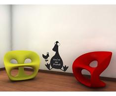 Adzif Ente Selbstklebende Kreidetafel, Mehrfarbig