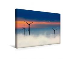 Premium Textil-Leinwand 45 x 30 cm Quer-Format Windrad - Fluch und Segen | Wandbild, HD-Bild auf Keilrahmen, Fertigbild auf hochwertigem Vlies, Leinwanddruck von Peter Roder