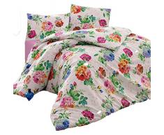 Gold Case Ranforce Serie Schmusetuch Set, hergestellt in der Türkei, 100% Baumwolle/Ranforce, Baumwolle, W/Comforter Emily Pink, International Double Size