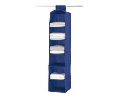 Wenko 4374120100 Wäschesortierer Air - 6 breite Fächer, 100 % Polypropylen, 30 x 122 x 30 cm, Blau
