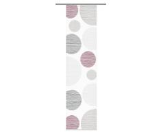 Home Fashion 87533-756 Schiebevorhang Digitaldruck Borden, Seidenoptik, 245 x 60 cm, Bordeaux