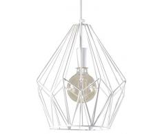 Sollux Lighting NEU! Weiß Hängeleuchte für das Wohnzimmer und das Vorzimmer - Metall - SOLLUX ANTIGO SL.0147 geometrische moderne Deckenleuchte Loft 1-flg. LED E-27 LEUCHTEN - Bei Amazon für den günstigsten Preis! Stahl