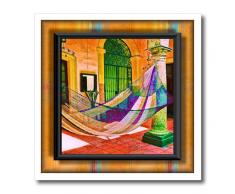 3dRose ht_24145_3 Hammock Heaven Iron on Heat Transfer for White Material, 10 by 10-Inch