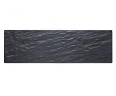 Kitchen Craft Servierbrett Schiefereffekt 53x16cm, Melamin, Schwarz, 28 x 18 x 18 cm