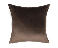 SUNOOMY Deluxe Samt-Kissenbezug, Dekorativ, quadratisch, für Sofa Couch Bett Stuhl 20X20 Earth Dark