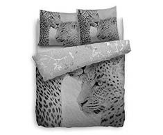 Heckett Lane Mako-Satin Wendebettwäsche SIM 155x220 (80x80) Grau