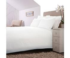 Charlotte Thomas Satin Bettwäsche-Set, Gestreift, Doppelbett, weiß