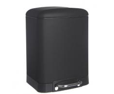 JJA 138059j Abfalleimer Metall schwarz 22Â x 15,5Â x 32Â cm 6Â l