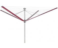 stewi Wäschespinne, Aluminium, Rot, 222 x 16 x 16 cm