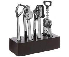 Premier Housewares 805423 Paragon 5-teiliges Chrom-beschichted für Küchengeräte, Verchromtes Metall, Kunststoff,