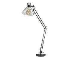 Fischer&Honsel Stev Stehleuchte, Metall, 60 W, schwarz