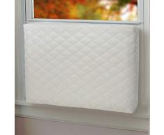 Qualward Klimaanlage Abdeckung Indoor 21x15x3.5 cremefarben