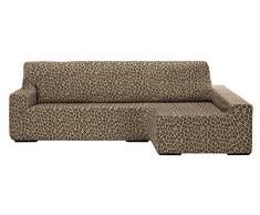 Martina Home Chaiselongue, Beige Braun, rechter Arm